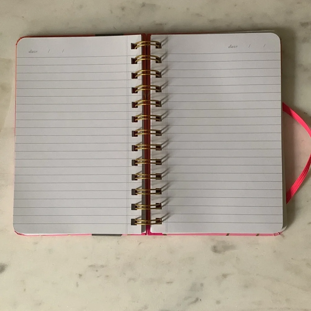 Hallmark Pink and Coral Spiral Notebook